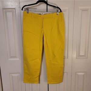 NWOT Crown & Ivy yellow ankle pants
